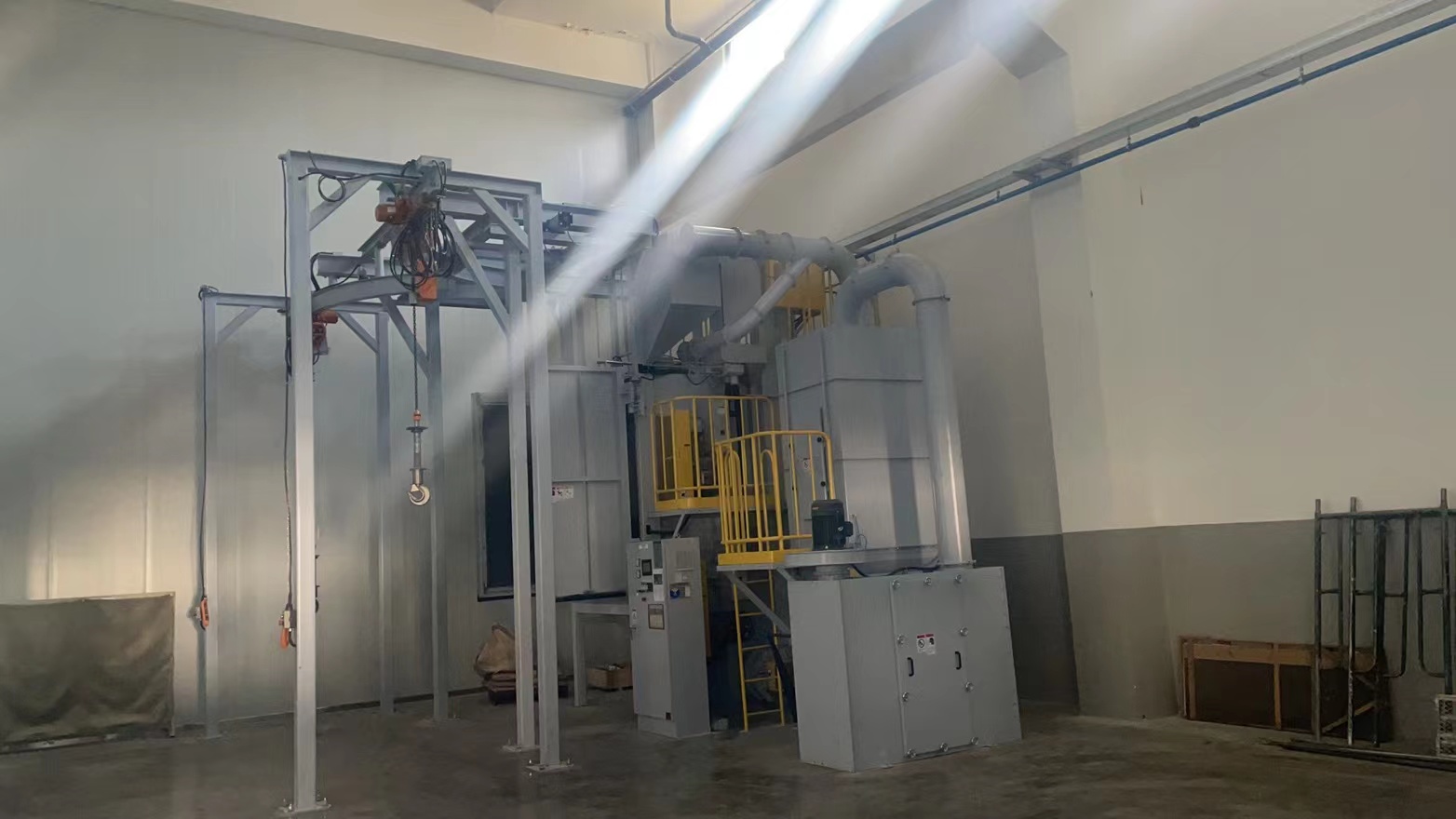 雙吊鈎式抛丸機